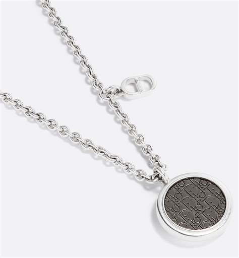 collier pendentif dior oblique|Collier pendentif Dior Oblique.